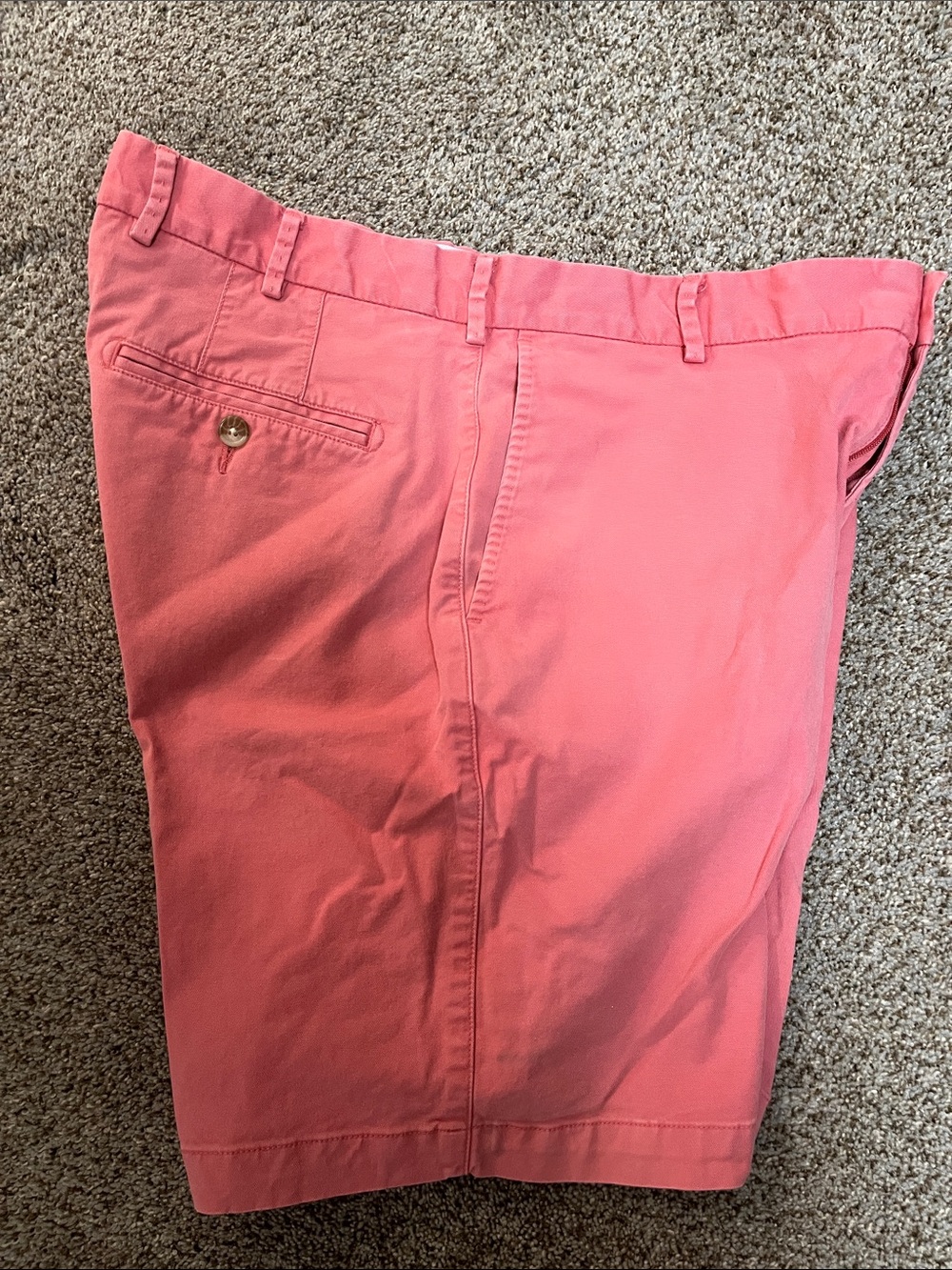 Peter Millar Coral Cotton Golf Shorts